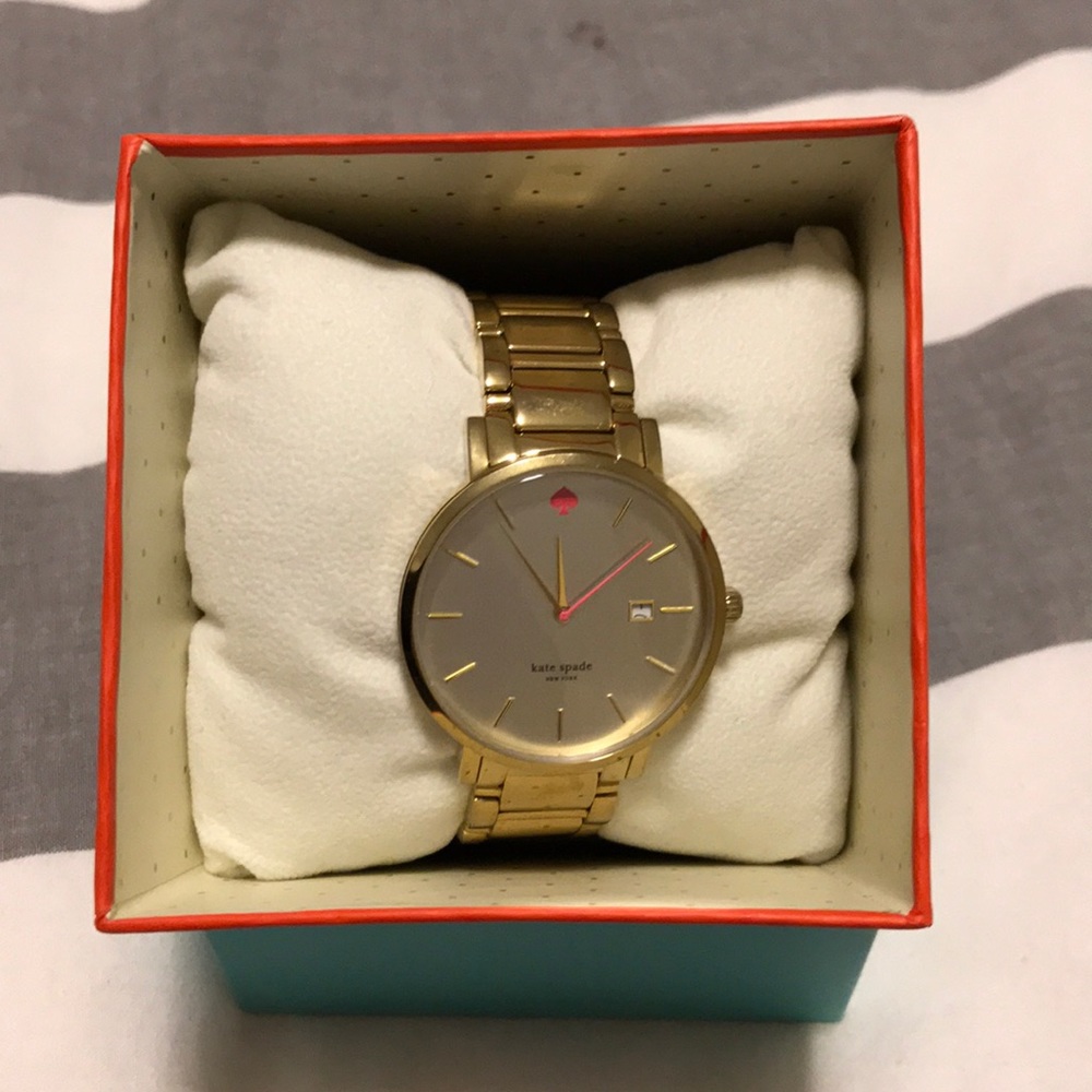 Gold Kate Spade Gramercy Grand Watch